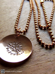 The Short Copper LOVE: INFINITE Affirmation Necklace