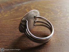 The Large Silver & Copper LOVE: INFINITE Affirmation Ring
