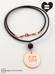 The JUST LOVE or LOVE WINS Copper Omnisex Necklace