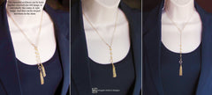 The Convertible Citrine Lariat With Chain Tassels