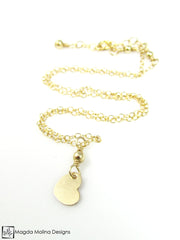 Mini Goddess (children) Tiny Gold or Silver Heart Necklace
