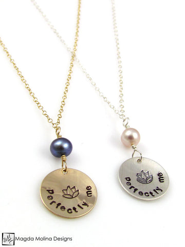 WHOLESALE - Mini Goddess (children) "perfectly me" Necklace With Colorful Freshwater Pearls