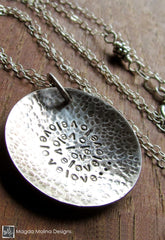 The Short Silver LOVE: INFINITE Affirmation Necklace