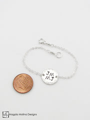The Personalized Delicate Silver Friendship Bracelet