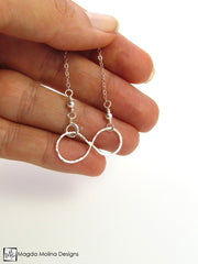 The Hammered Silver Infinity Necklace