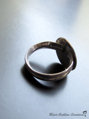 The "BE THE CHANGE" Hand Stamped Silver Affirmation Ring