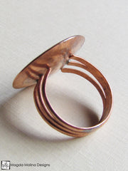The Large Copper LOVE: INFINITE Affirmation Ring