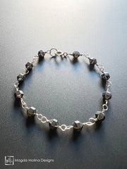 Versatile Faceted Hematite Bracelet
